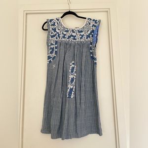 Mi Golondrina Flores short dress, size M